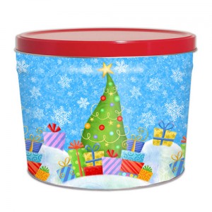 Holiday Popcorn Tin