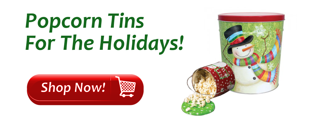 Holiday Popcorn Tins For Sale